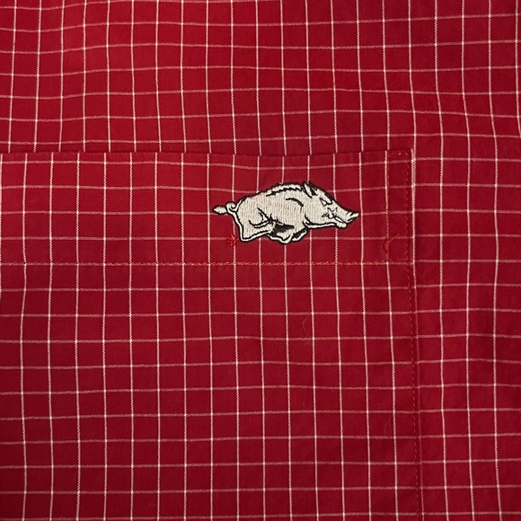 Arkansas Razorbacks Collection Checked Shirt L Go Hogs - Picture 4 of 6